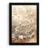 Wilde - Bloemen - Wit fotolijst zwart zonder passe partout klein -3d
