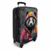Panda met kleurrijke jas en verfspetters NBS - Handbagage koffer - Kinderen Unisex middel -productfoto_3d