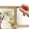 Giraffe - Wilde dieren - Natuur - Kinderen Light Box met batterij (Wandlamp kind) middel -USP_websiteprintNL