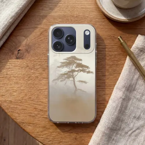 Boom - Oosterse stijl - Landschap Telefoonhoesje iPhone 17 Pro klein -sfeer1