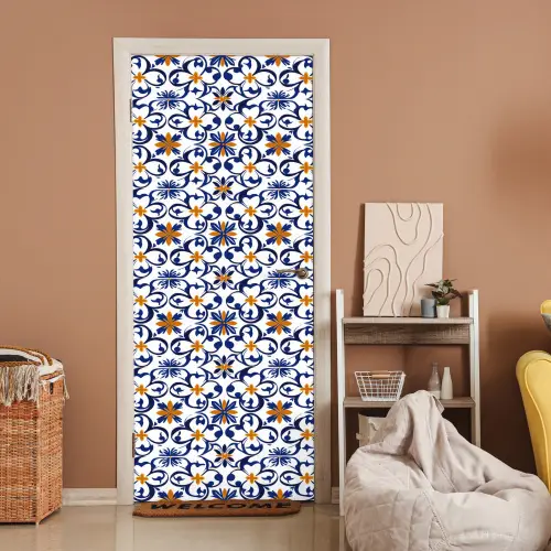Patroon - Modern - Kleurrijk deurposter klein 289 -sfeer1