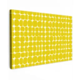 Stippen - Modern - Geel Tuinposter op houten frame 2 cm dik klein 845 -3d