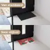 Kerstgroet - Sneeuw - Rood Deurmat klein -voor-na_NL