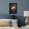 Bloem - Minimalistisch - Zwart - Wit fotolijst zwart zonder passe partout klein -sfeer3