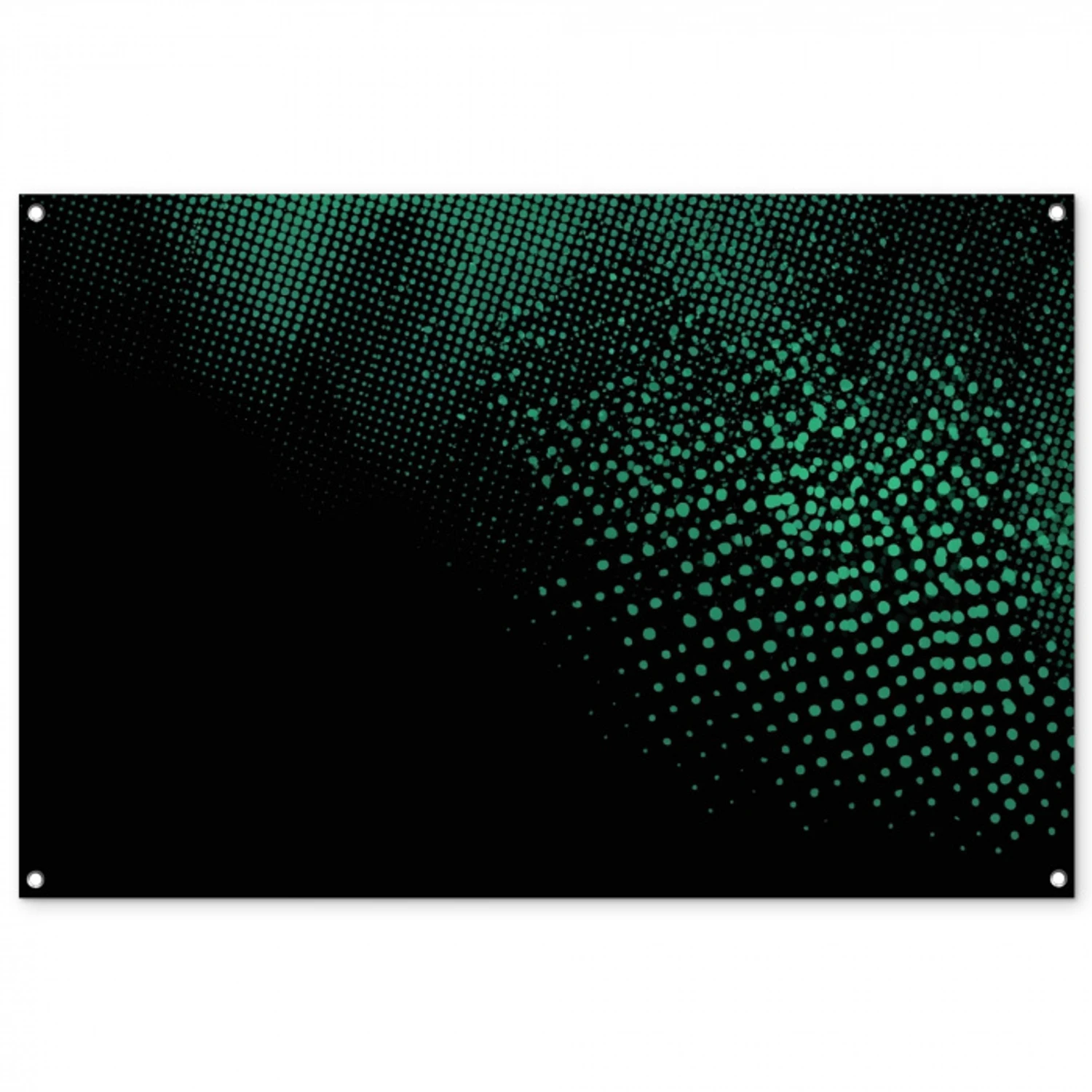 Gaming - Stippen - Groen - Vervagen tuinposter los doek groot -3d