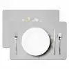 Bloem - Minimalistisch -Wit Placemat vinyl groot -zzsfeer2_Kitchenyeah-website