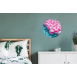 Strandballen - Roze - Water Wandcirkel aluminium klein -slaapkamer
