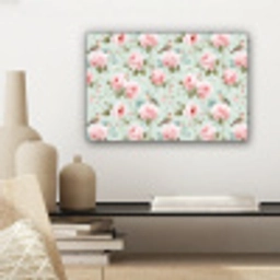 Rozen - Vogels - Pastel - Kleurrijk canvas 2cm klein 34 -sfeer6