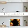 Fastfood - Graffiti - Hamburger - Eten - Modern keuken achterwand spatscherm klein -voor_na_NL