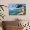 Rotsen - Kustlijn - Boom - Bergen canvas 2cm klein -sfeer1