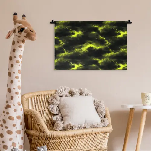 Geel - Storm - Wolken Wandkleed katoen klein 269 -wsfeer5_kind