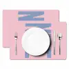 Nice - Paars - Roze Placemat vinyl groot -zzsfeer2_Kitchenyeah-website