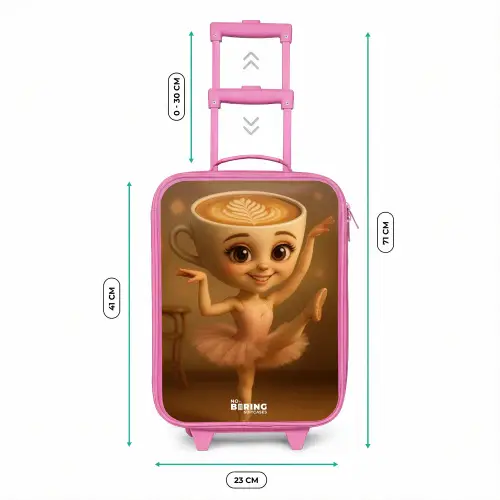 Ballerina Cappuccina Kinderkoffer - Roze klein -productfoto_formaten