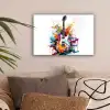Gitaar - Graffiti - Muziek - Wit canvas 2cm klein -sfeer1