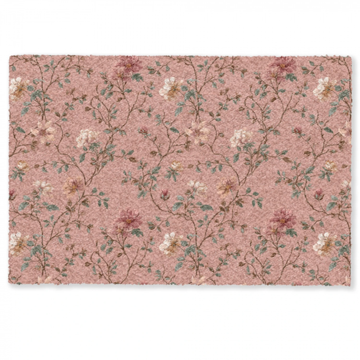 Botanisch - Bloemen - Roze Deurmat klein 898 -zkaufland3d