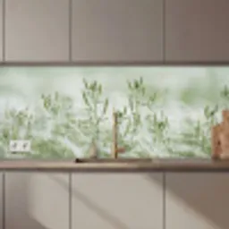 Grassen - Minimalistisch - Groen keuken achterwand 2 middel zz_3dshopping