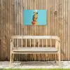 Papegaai - Koksmuts - Grappig - Vogel Tuinposter op houten frame 2 cm dik klein -sfeer4