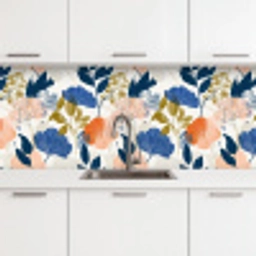 Bloemen - Botanisch - Kleurrijk keuken achterwand 2 middel 871 -3d