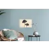 Bladeren - Minimalistisch - Zwart Muursticker klein -plant