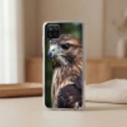 Buizerd - Roofvogel - Natuur - Bruin Telefoonhoesje Samsung Galaxy A12 klein -sfeer2