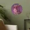 Panter - Zonnebril - Kauwgombel - Roze Akoestische PET Vilt - Rond klein -sfeer2