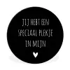 Een speciaal plekje in mijn hart - Quotes - Spreuken Wandcirkel aluminium klein -3d