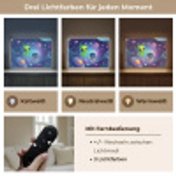 Alien - Astronaut - Ruimte - Planeten Light Box met batterij (Wandlamp kind) middel -USP_lichtkleurDE