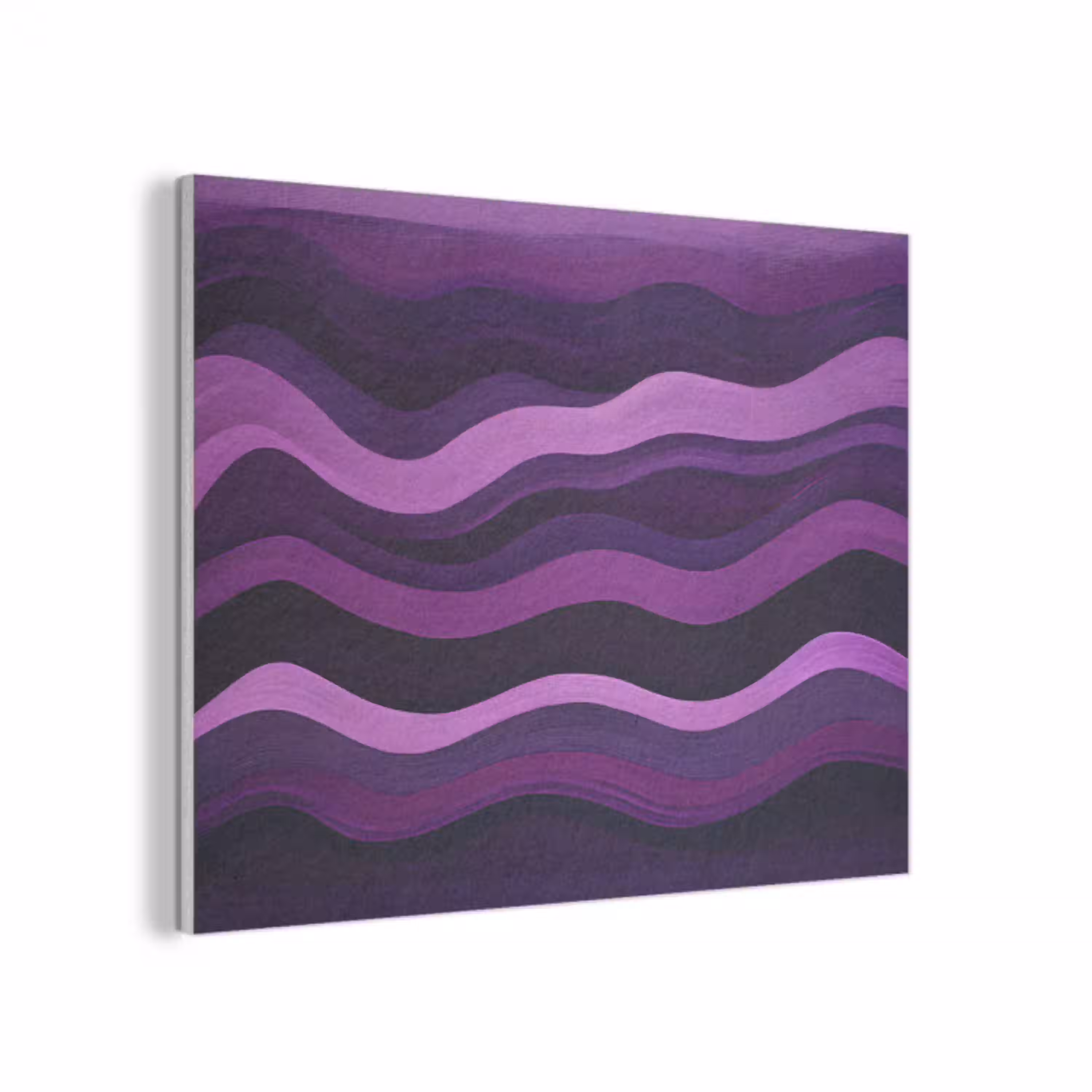 Lijnen - Golven - Paars - Abstract PET vilt klein -3d