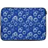 Bubbels - Patroon - Blauw laptophoes neopreen klein -zkaufland3dotto