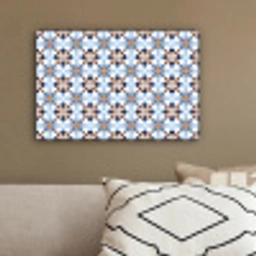 Ornament - Tegel - Kleurrijk canvas 2cm klein 34 -sfeer3