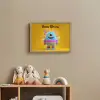 Monster - Snoep - Geel - Kleurrijk Light Box met batterij (Wandlamp kind) middel -sfeer2_kind