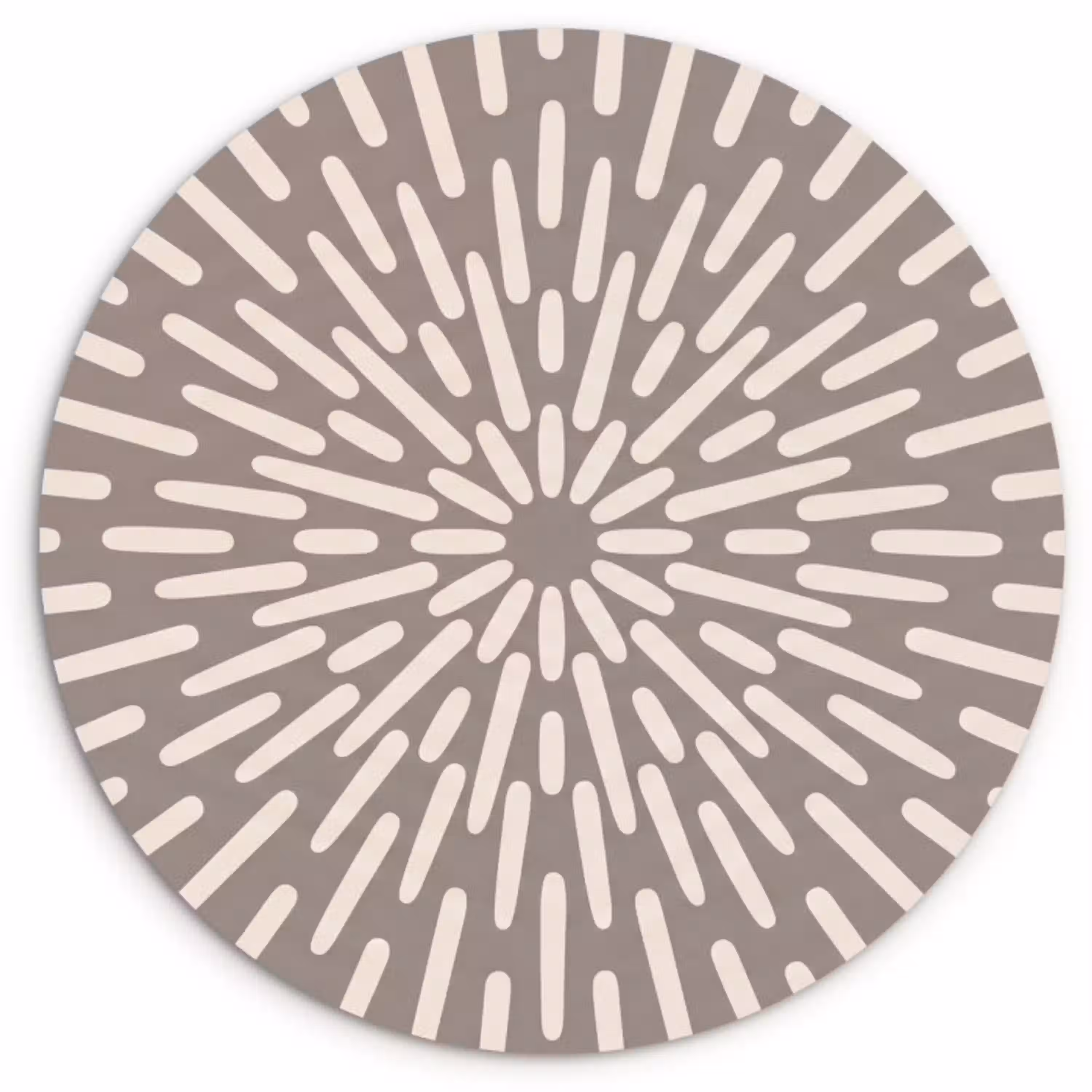 Patroon - Stralen - Abstract - Modern - Grijs Wandcirkel plexiglas klein -3d