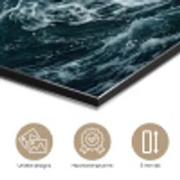 Storm - Badeend - Golven aluminium wit klein -closeup_NL