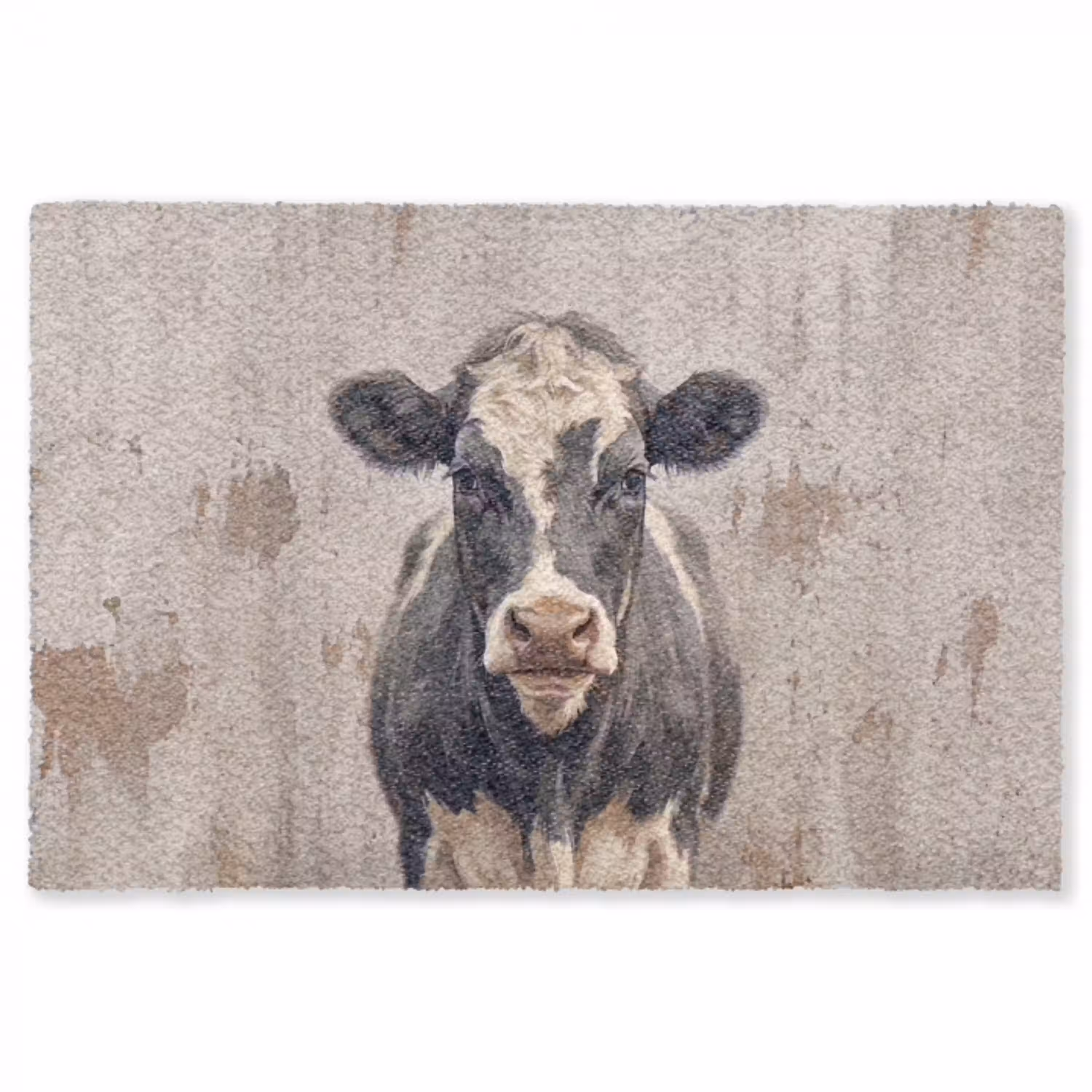 Koe - Portret - Dieren - Modern Vloerkleed Rechthoek klein -3d