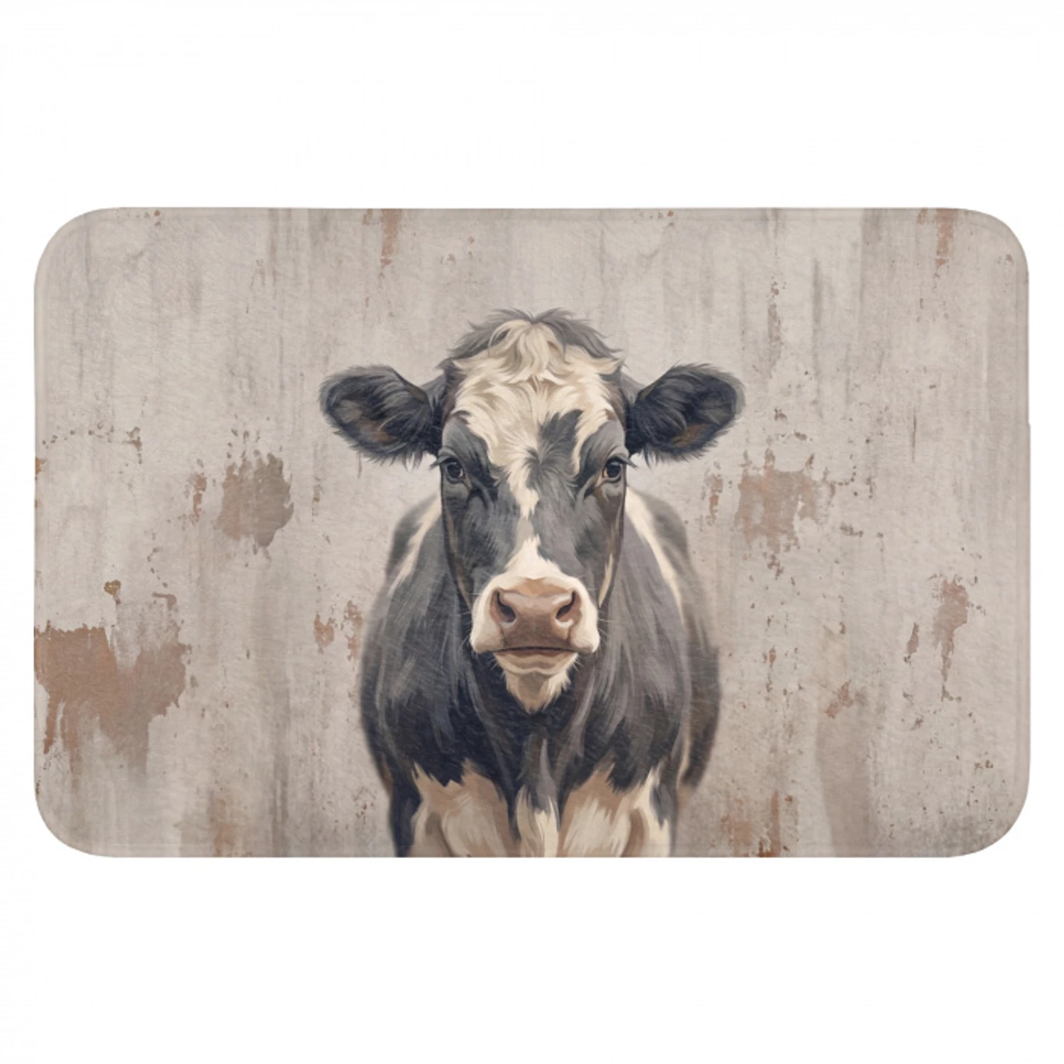 Koe - Portret - Dieren - Modern Badmat klein -3d