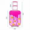 Verf - Smiley - Roze Kinderkoffer - Roze klein -productfoto_formaten