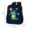Dino - Ruimtepak - Planeten Rugzak - Zwart middel -productfoto_formaten