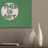 Cirkel - Roze - Tekst - Art PET vilt klein -sfeer6_closeup