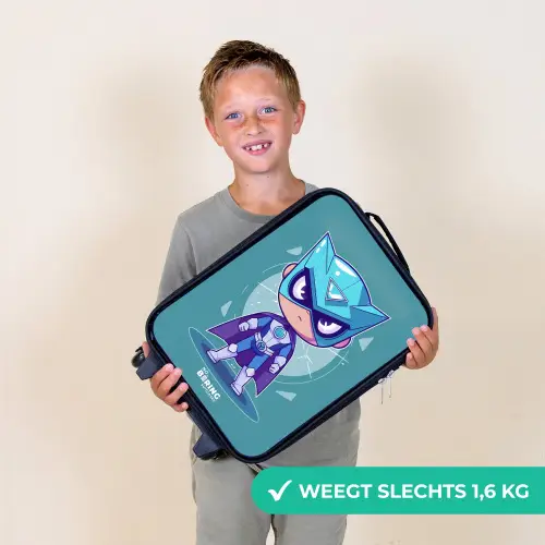 Turquoise tornado Kinderkoffer - Zwart klein -sfeer4_NL
