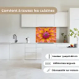 Dahlia - Bloem - Oranje keuken achterwand 2 middel -sfeer4_FR