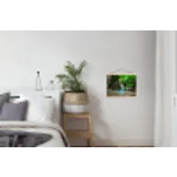 Jungle - Waterval - Planten - Water - Natuur textielposter latten blank klein -woonkamer