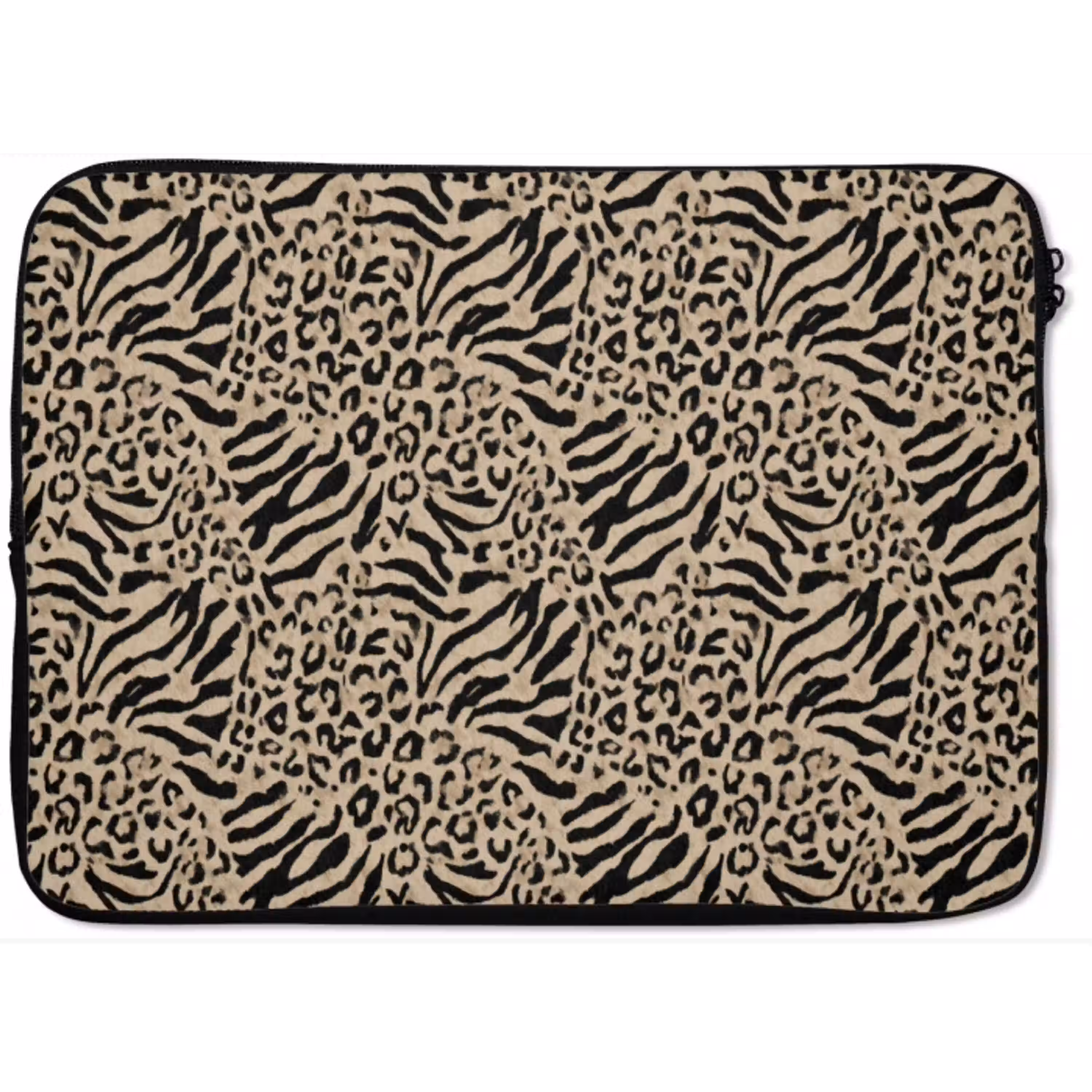 Giraf - Zebra - Motief - Bruin laptophoes neopreen klein 279 -zkaufland3dotto