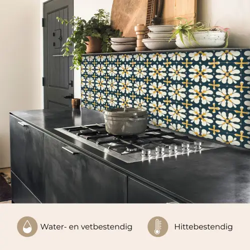 Motief - Tegel - Okergeel keuken achterwand 2 middel 871 -usp_NL