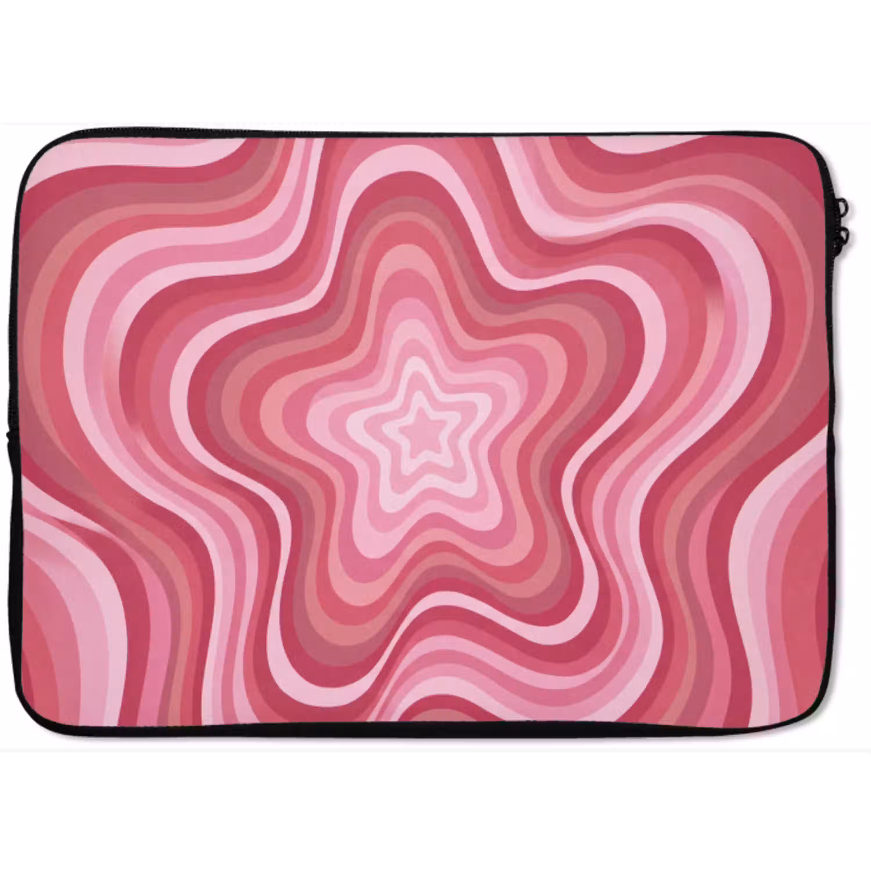 Ster - Golvend - Abstract - Roze laptophoes neopreen klein -zkaufland3dotto