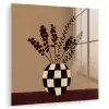 Minimalistisch - Vaas - Bloemen - Bruin plexiglas 5mm klein -zzzproduct_nieuw