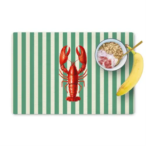 Kreeft - Strepen - Realistisch - Zomers Placemat vinyl groot -zzzproduct_Kitchenyeah-website