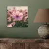 Bloemen - Paars - Wazig aluminium wit klein -sfeer2