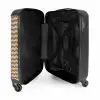 Retro disco wave patroon kleurrijk NBS - Handbagage koffer - Kinderen Unisex middel -binnenkant