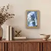 Meisje met de parel - Johannes Vermeer - Delfts blauw Light Box met kabel (Tafellamp) klein -sfeer2