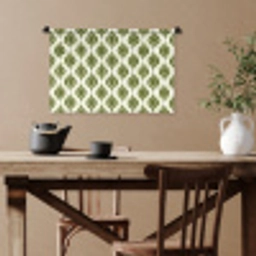 Patroon - Retro - Groen Wandkleed katoen klein 269 -sfeer6